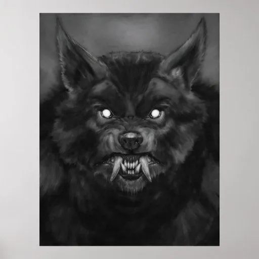 Posters de la cara del hombre lobo" Póster | Zazzle