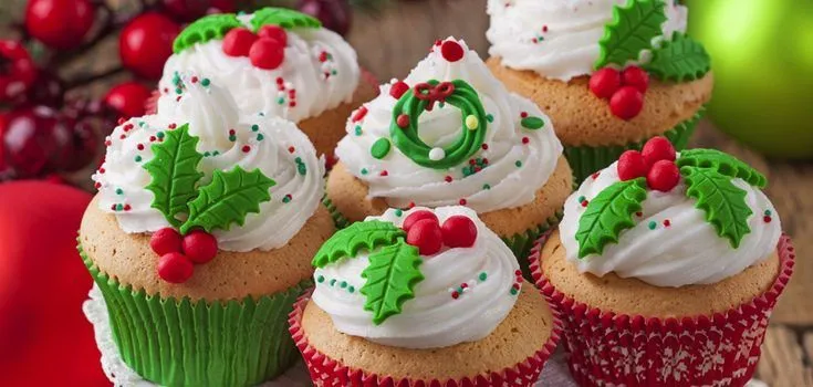 Postres de Navidad: Cupcakes de Navidad: Recetas de Navidad