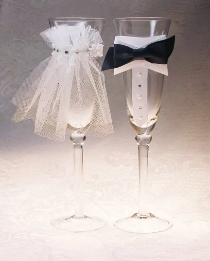 Preciosa decoración de copas para boda. Tutorial. | Ideas y ...