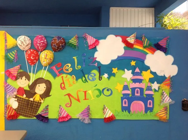 Dia del niño | decoración de aulas | Pinterest | Murals