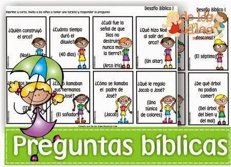 Preguntas bíblicas | PARA NIÑOS ESCUELITA DOMINICAL | Pinterest | Html