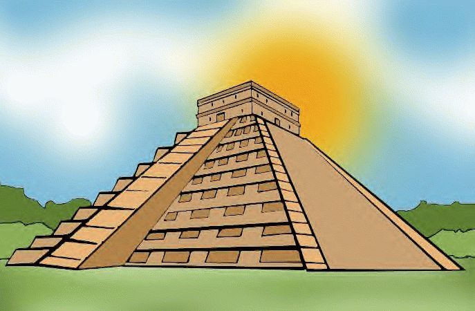 Dibujos piramides mayas - Imagui