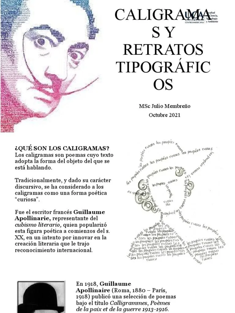 Presentación - Agenda #4 - Caligrma - Retrato-Tipográfico | PDF |  Vanguardia | Las artes