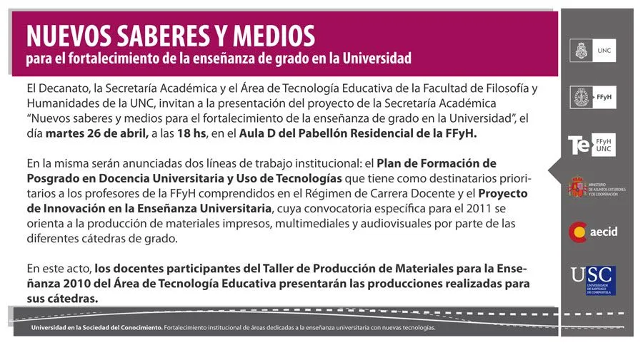 Presentación “Nuevos saberes y medios para el fortalecimiento de ... Presentación “Nuevos saberes y medios para el fortalecimiento de ...