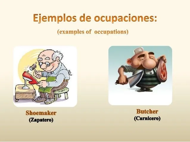 Presentacion sobre profesiones y ocupaciones en ingles (Reymar Brizue…