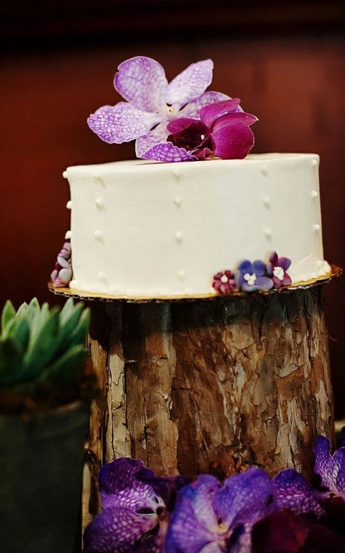 Te presentamos 40 tartas de boda como elemento decorativo