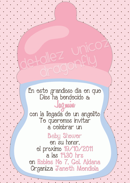 Dragonfly Detallez Unicoz: Nuevos Diseños para Baby Shower!!!