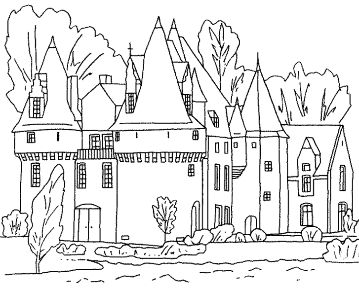 Dibujos para colorear princesas castillos - Imagui