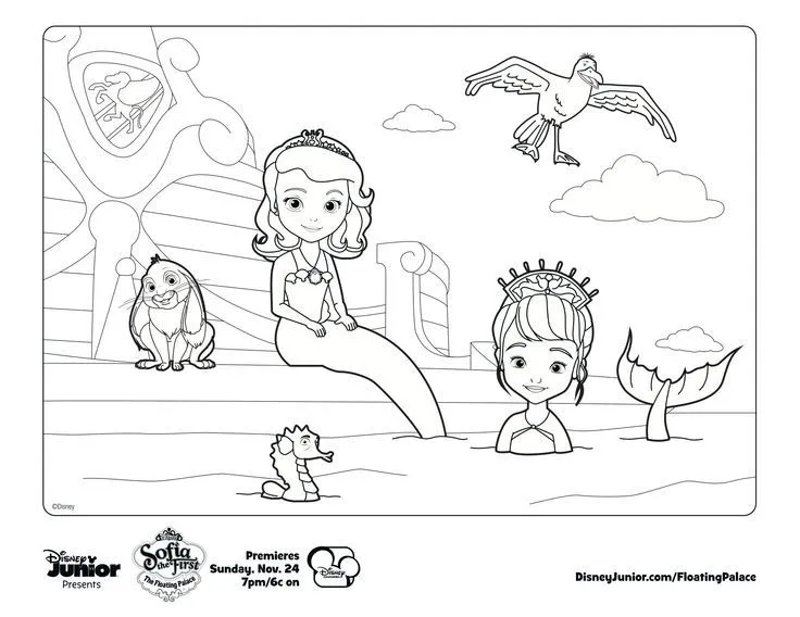 Princesa Sofia da Disney desenhos para imprimir colorir e pintar ...
