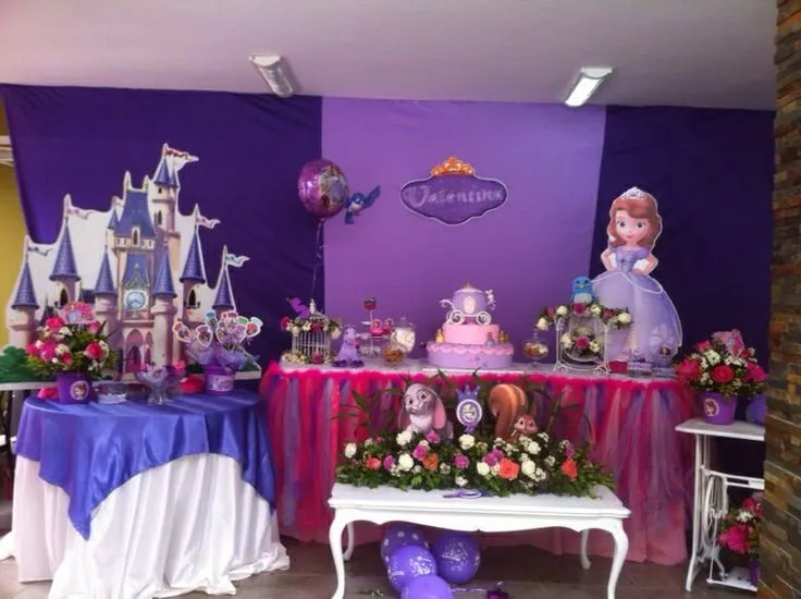 Decoración de fiestas infantiles princesa sofia - Imagui