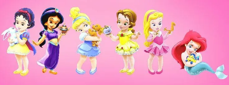 Princesas Bebes de Disney | dibujos para colorear y de colores ...
