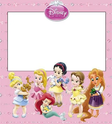 Princesas Bebés Disney: invitaciones para imprimir gratis. | Ideas ...