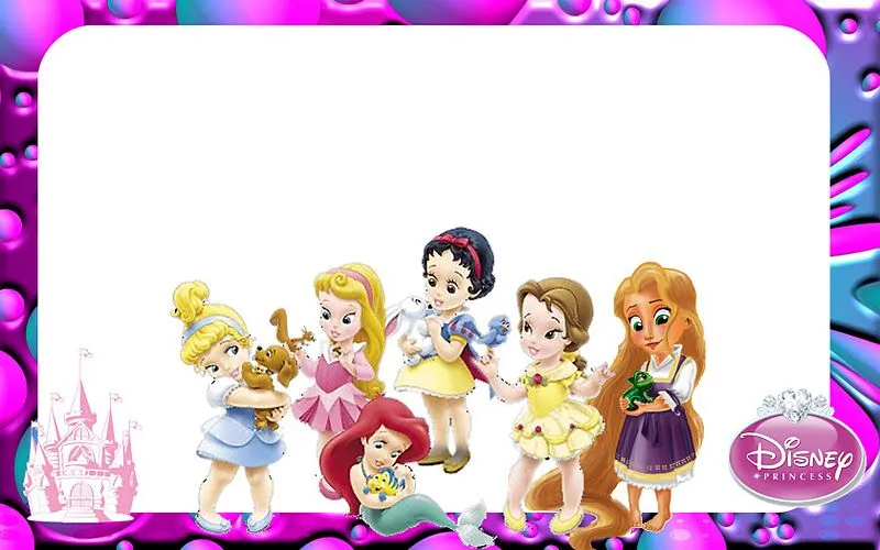 Princesas Disney Baby (Todas Juntas) - Kit Completo com molduras ...