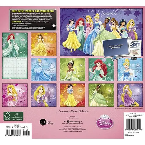 Princesas Disney: Calendario: Princesas Disney 2013 (Disney ...