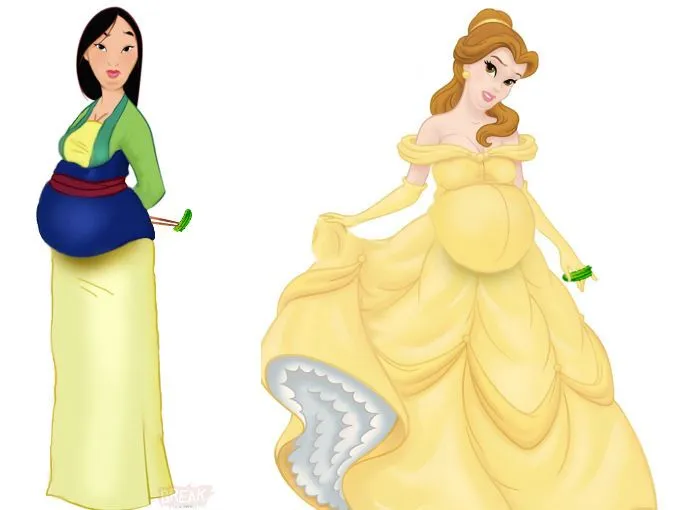 Princesas Disney, embarazadas | ActitudFEM