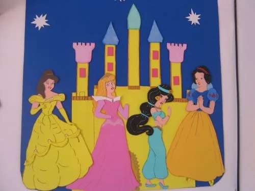 Princesas Disney hechas en foami - Imagui