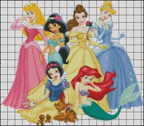 Princesas Disney - Hilos para Bordar (DMC, Rosace, Anchor, Panda ...