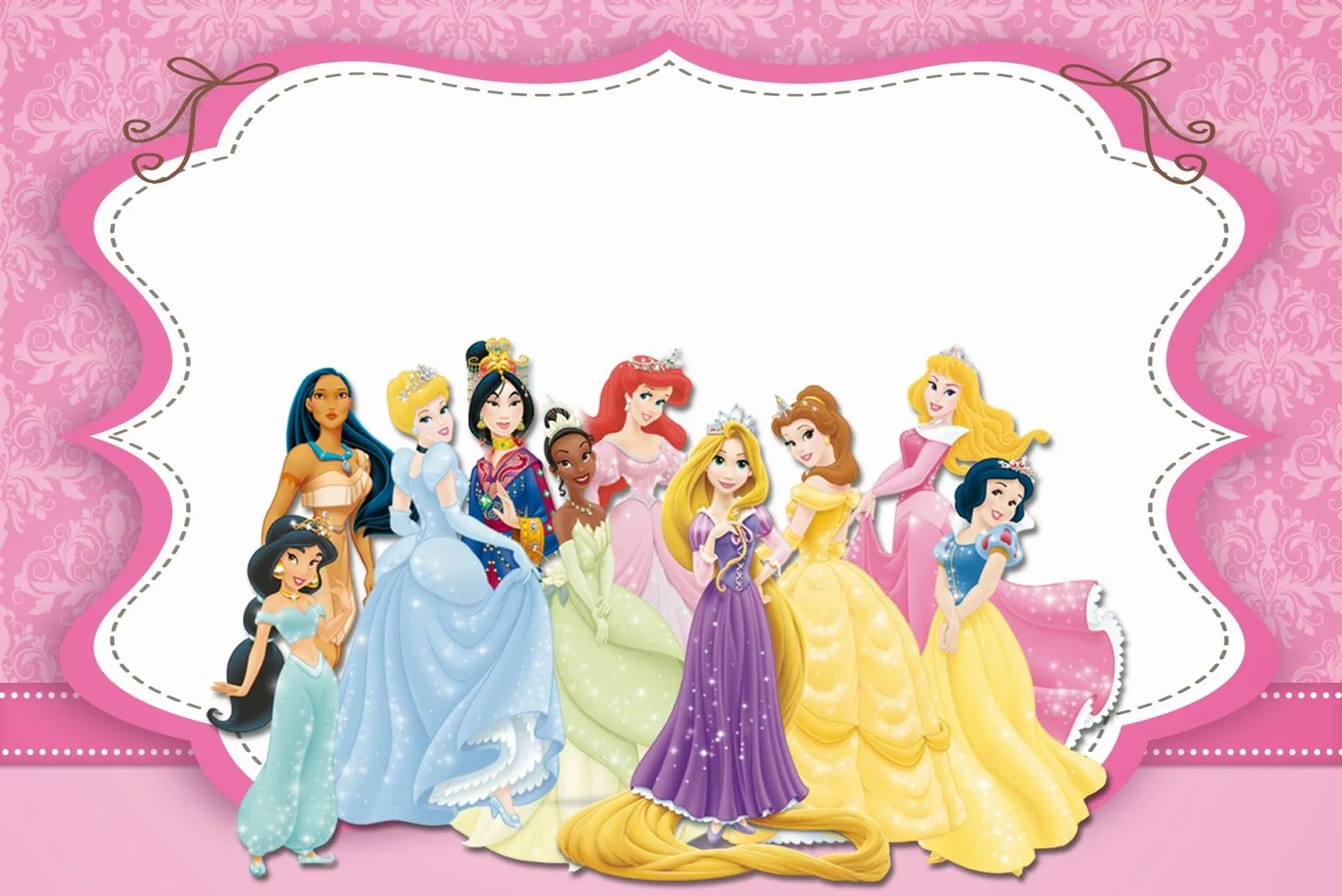 Princesas Disney: Invitaciones para Imprimir Gratis. | Ideas y ...