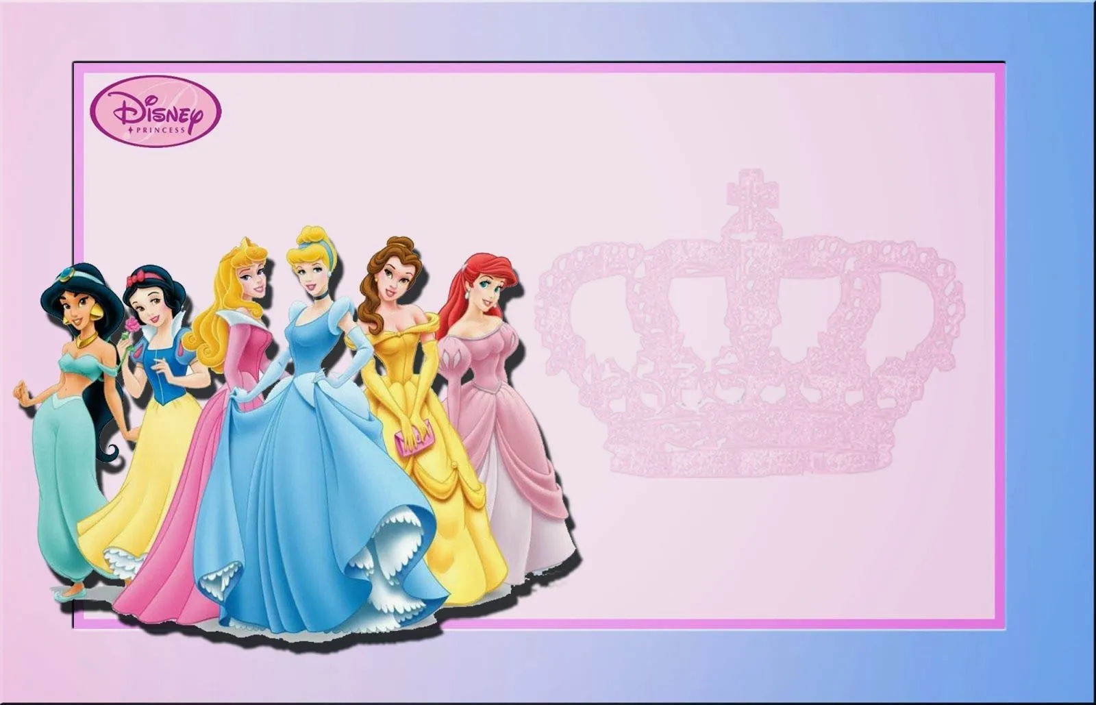 Princesas Disney: Invitaciones para Imprimir Gratis. | deco cumple ...