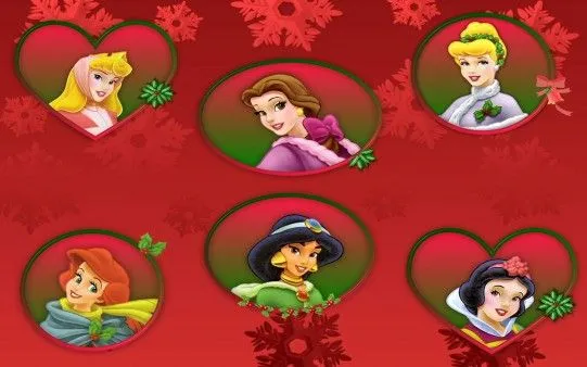 Princesas Disney en Marcos de Navidad - Fondos de Pantalla ...