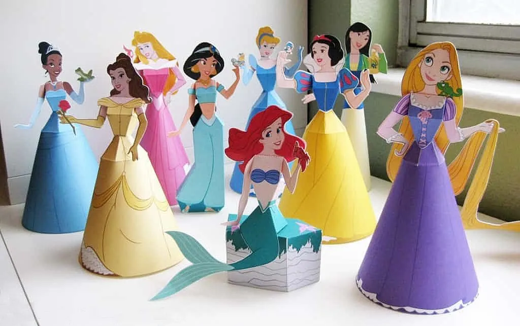 Princesas de Disney de papel para armar