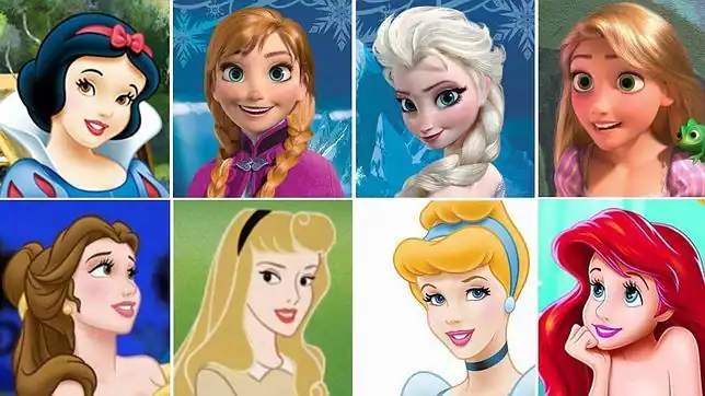 Todas las princesas Disney se parecen y todas tienen los ojos ...