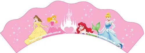 Princesas de Disney | Wrappers para Cupcakes para imprimir ...