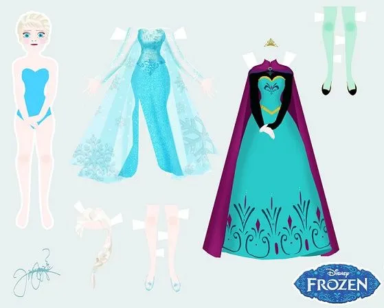 Muñequita Elsa de Frozen para vestir | Princesas Disney