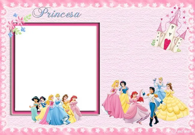 Marcos para tarjetas de princesas - Imagui