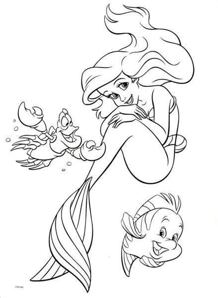 Princess Ariel Little Mermaid Coloring Pages | HelloColoring.com ...