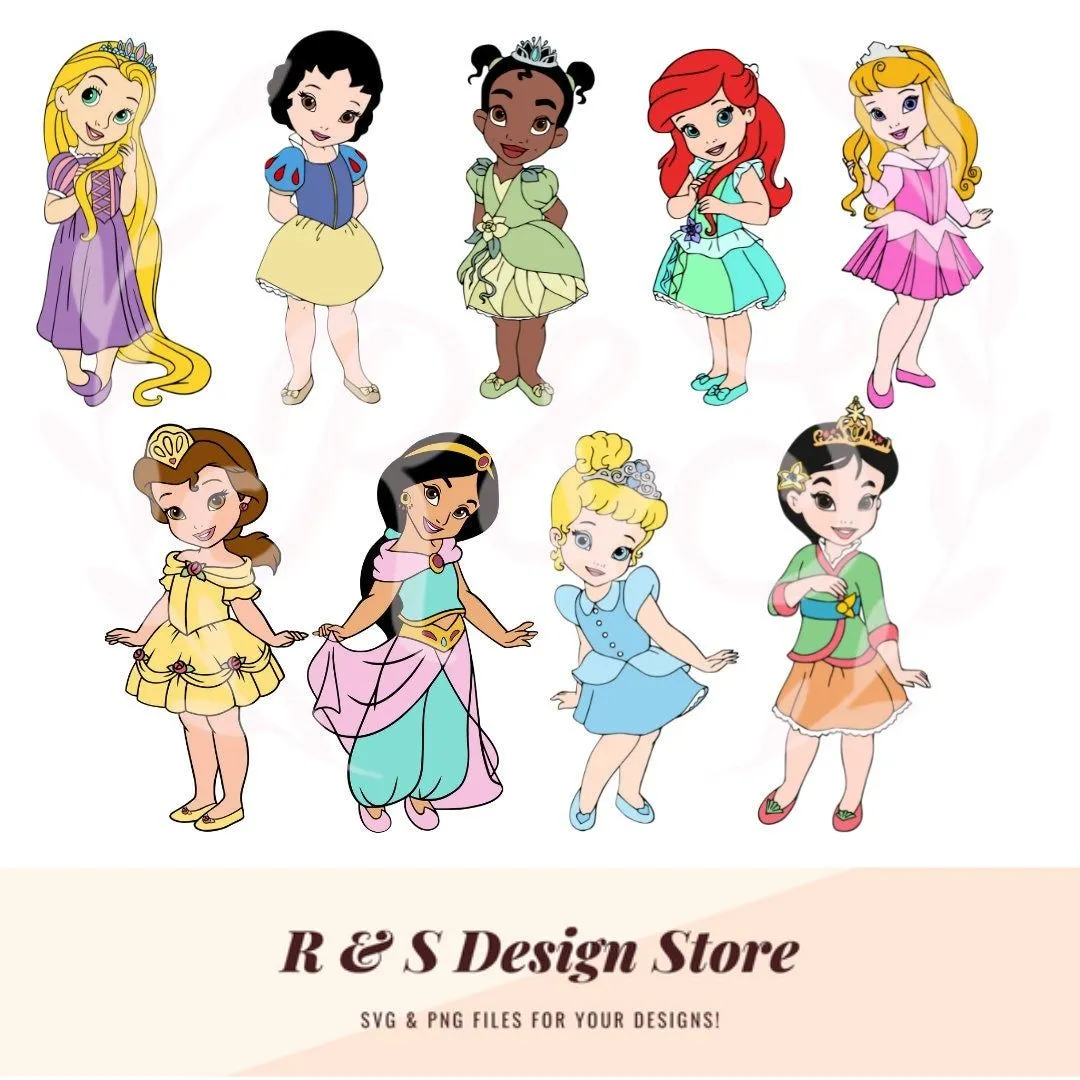 Princess Babies PNG y SVG Archivos - Etsy México Princess Babies PNG y SVG Archivos - Etsy México