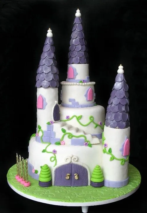 Princess Castle Cake - Torta de Castillo de Princesas | Cakes for ...