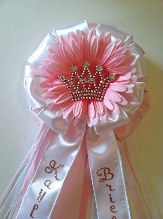 Princess Crown Baby Shower Corsage on Etsy, $30.00 | Baby Tew ...