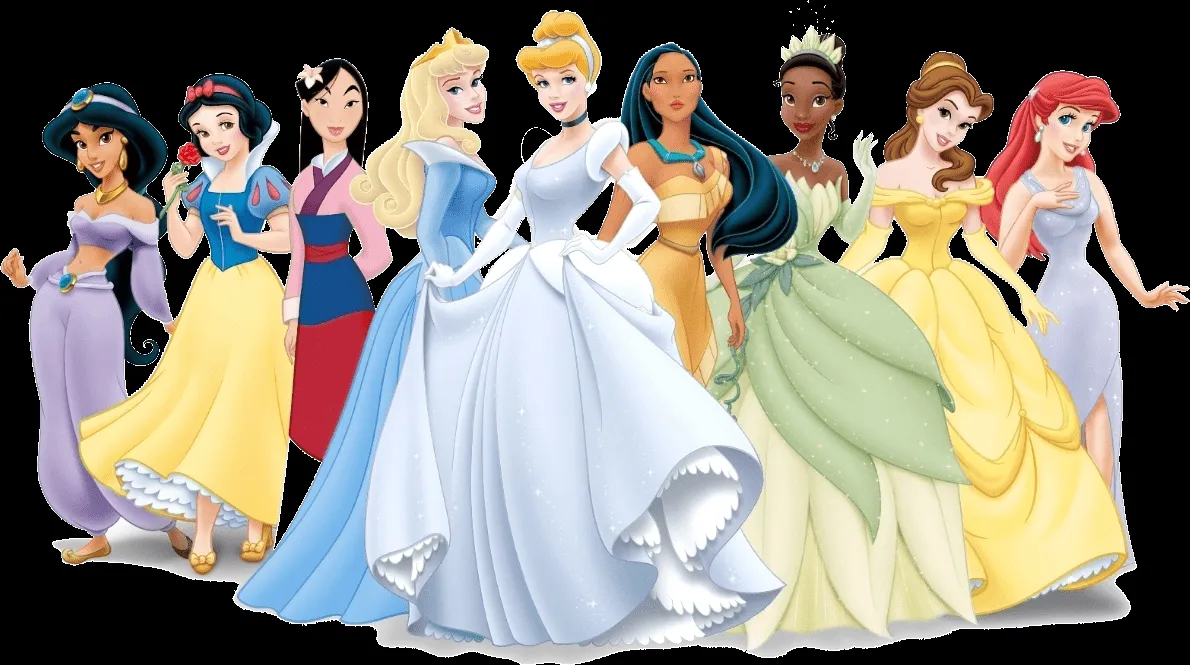 Principais princesas Disney em uma única imagem (PNG) | Amanhã é ...