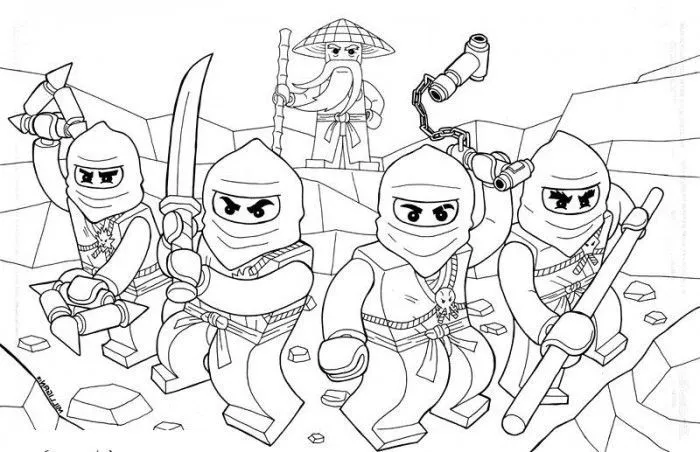 Printable Lego Ninjago Coloring Pages | Coloring Pages | Pinterest ...