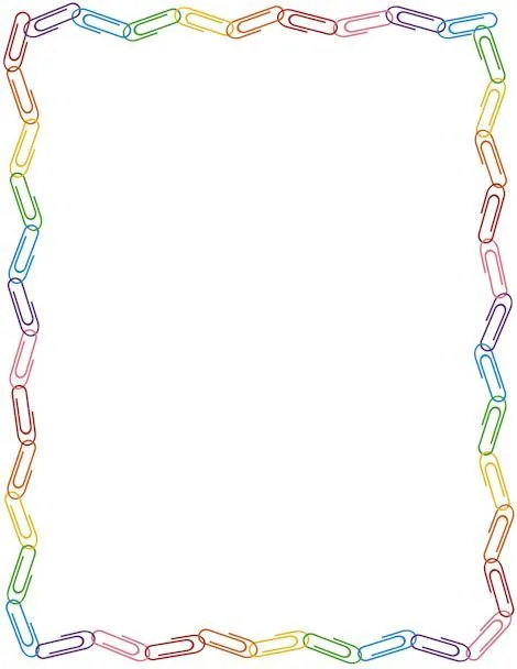 Printable paper clip border. Free GIF, JPG, PDF, and PNG downloads ...