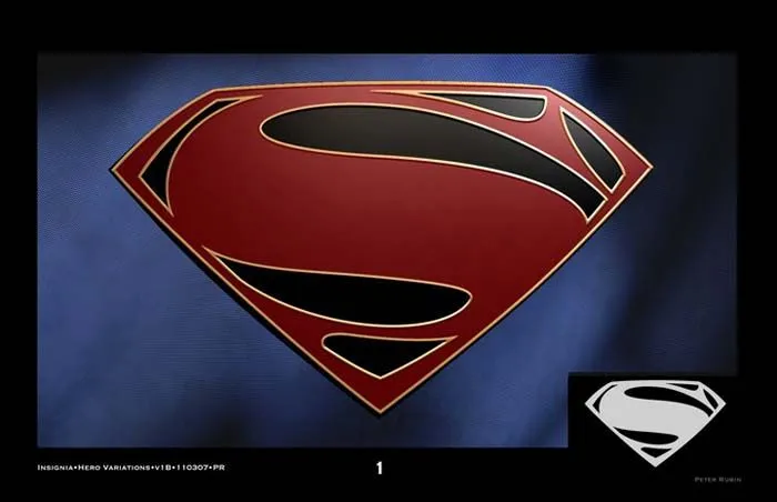 Proceso de diseño del logo de Superman para El Hombre de Acero ...