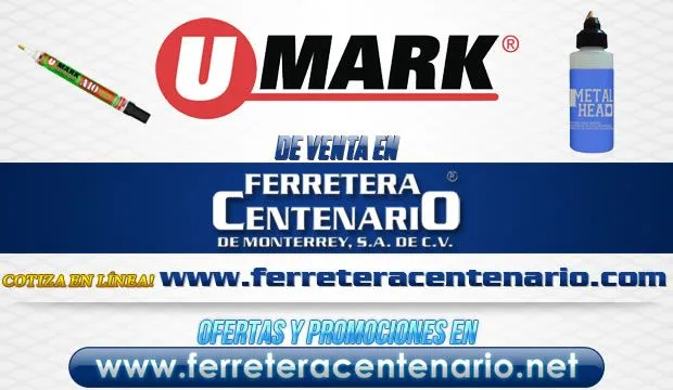 Productos U MARK de venta en Ferretera Centenario | Ferreteria ...
