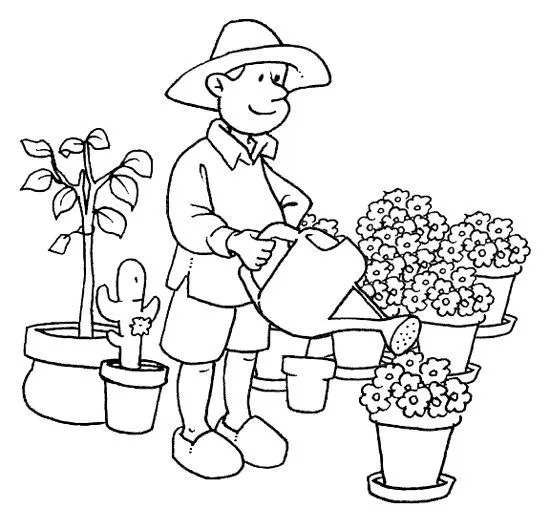 florist - free coloring and printables pages | Coloring Pages