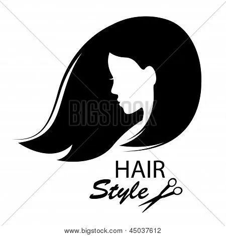 Profile face young woman . Silhouette . Stock Vector & Stock ...