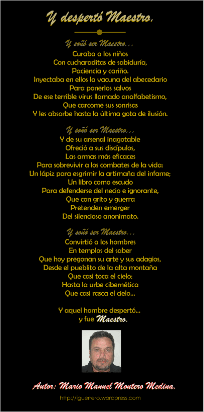 Profr. Mario M. Montero Medina | el espacio del ing. i. guerrero Profr. Mario M. Montero Medina | el espacio del ing. i. guerrero