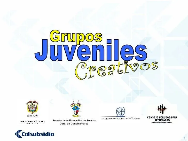 PROGRAMA GRUPOS JUVENILES CREATIVOS