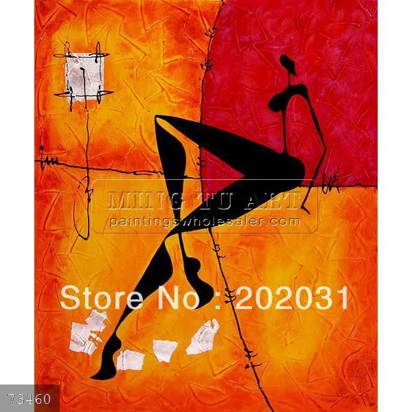 Promoción de pinturas al óleo silueta de alta calidad - Compra ...