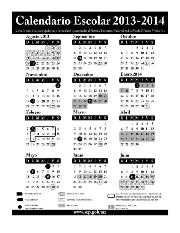 Propone SEP aumentar 7 días al calendario escolar 2013-2014 ...