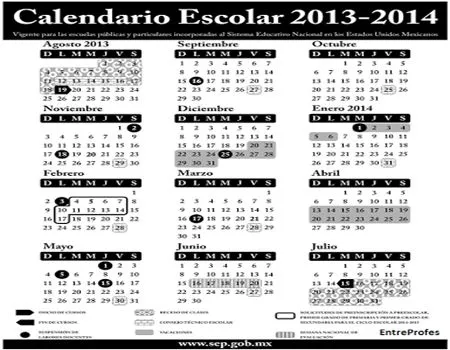 Propuesta nuevo calendario escolar 2013-14, Ciclo escolar SEP ...
