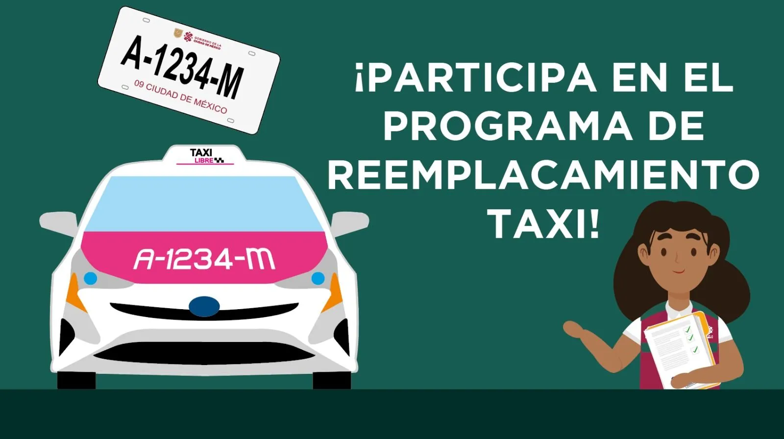 Prórroga para reemplacamiento taxi 2022-2023