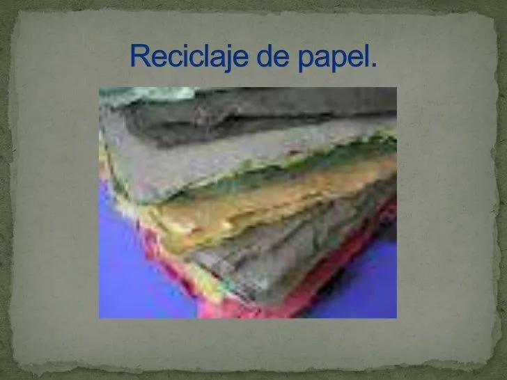 Proyecto reciclaje de papel