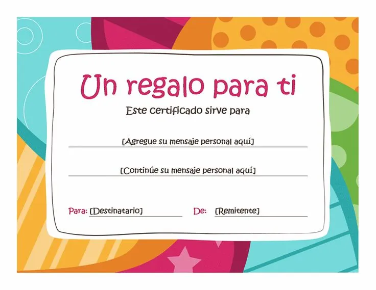 Certificado de regalo de cumpleaños - Plantillas - Office.com ...