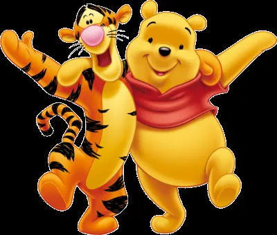 PSD Detail | Winnie The Pooh And Tiger | Official PSDs