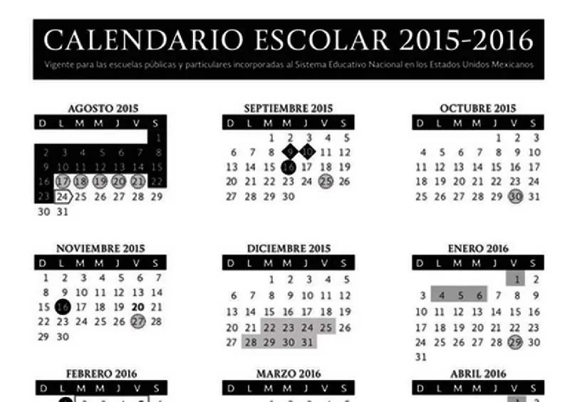 PUBLICA SEP CALENDARIO ESCOLAR 2015-2016 | La Rancherita del Aire